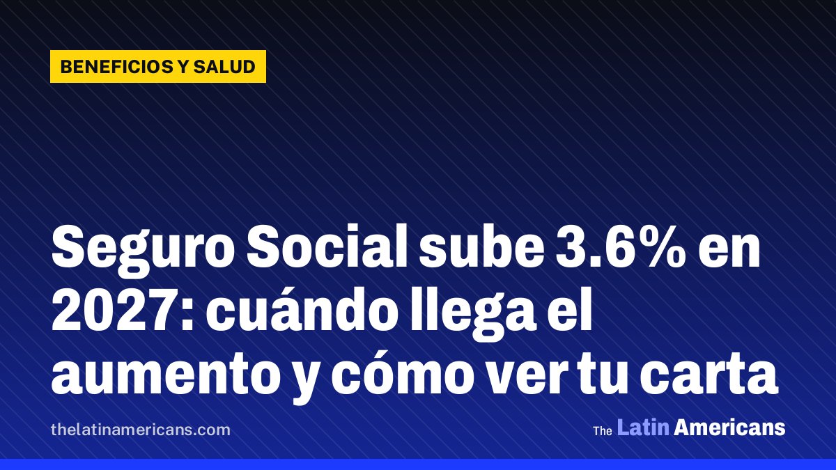 Seguro Social sube 3.6% en 2027: cuándo llega el aumento y cómo ver tu carta